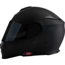 Casco modular Solaris 2.0 Smoke — Talla S, Negro mate